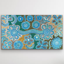 Load image into Gallery viewer, "Bush Flowers" Bernadine Johnson Kemarre 70cm x 41cm
