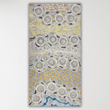 Load image into Gallery viewer, "Budgerigar Dreaming" original Aboriginal painting by Gwenda Nungurrayi Turner, 200cm x 102cm - authentic Indigenous Australian artwork

