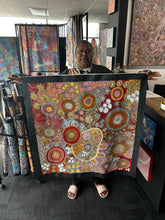 Load image into Gallery viewer, Photograph of Julieanne Nungurrayi Turner’s artwork displayed inside Art by Farquhar’s Edwardstown gallery

