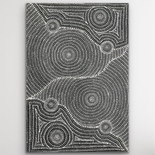 Load image into Gallery viewer, Close-up of bush tomato fruits in Nancy Martin Napangarti&#39;s Indigenous artwork, Central Desert style
