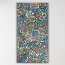 Load image into Gallery viewer, "Bush Flowers" Bernadine Johnson Kemarre 177cm x 93cm
