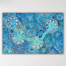 Load image into Gallery viewer, "Bush Flowers" original Aboriginal painting by Bernadine Johnson Kemarre, 91cm x 61cm - authentic Indigenous Australian artwork
