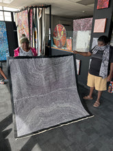 Load image into Gallery viewer, Warlpiri Bush Beans dot painting by Nancy Martin Napangarti 150 x 145 cm Aboriginal art Australia
