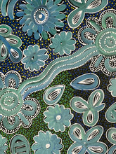 Load image into Gallery viewer, Blue Bush Flower up close by Bernadine Johnson
