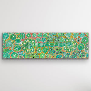 "Bush Flowers" Bernadine Johnson Kemarre 121cm x 36cm