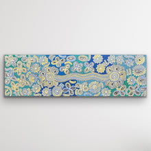 Load image into Gallery viewer, Original Aboriginal artwork “Bush Flowers” featuring floral desert motifs by Bernadine Johnson Kemarre
