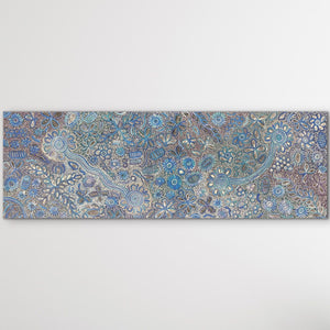 "Bush Flowers" Bernadine Johnson Kemarre 209cm x 71cm