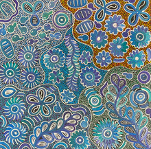 Load image into Gallery viewer, "Bush Flowers" Bernadine Johnson Kemarre 60cm x 59cm full image
