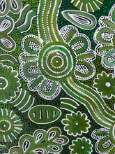 Load image into Gallery viewer, "Bush Flowers" original Aboriginal painting by Bernadine Johnson Kemarre, 87cm x 54cm - authentic Indigenous Australian artwork
