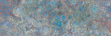 Load image into Gallery viewer, "Bush Flowers" Bernadine Johnson Kemarre 209cm x 71cm central desert artwork full view

