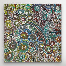 Load image into Gallery viewer, &quot;Bush Flowers&quot; Bernadine Johnson Kemarre 61cm x 61cm
