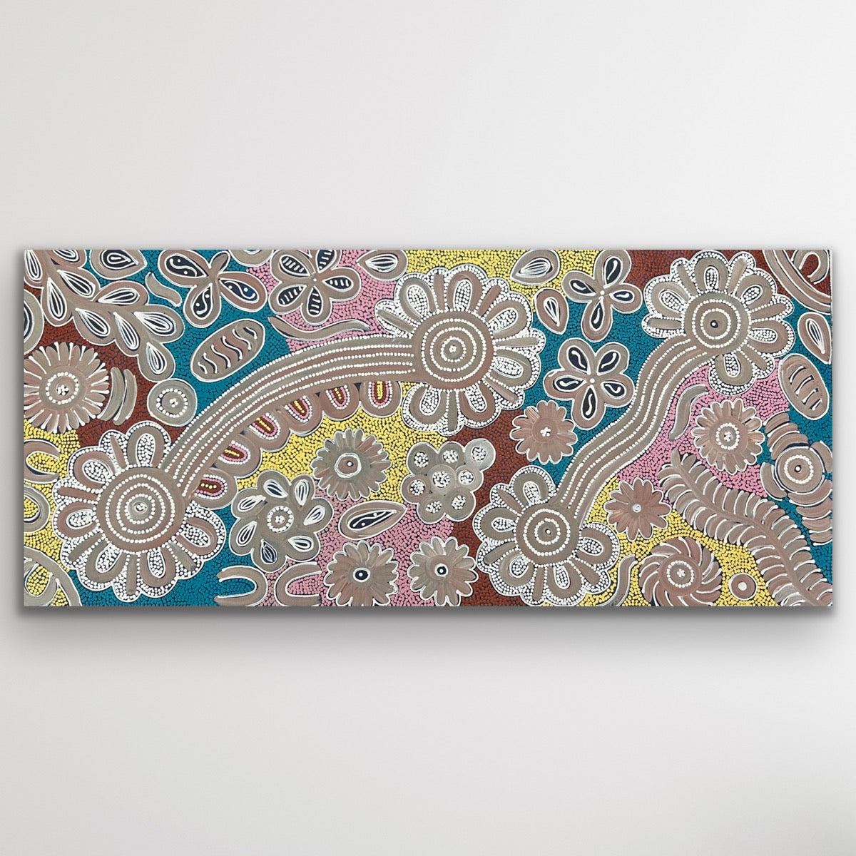 "Bush Flowers" Bernadine Johnson Kemarre 93cm x 43cm