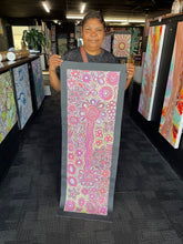 Load image into Gallery viewer, Aboriginal painting Bush Flowers by Bernadine Johnson Kemarre displayed at Art by Farquhar Edwardstown
