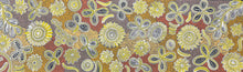 Load image into Gallery viewer, "Bush Flowers" Bernadine Johnson Kemarre 122cm x 37cm
