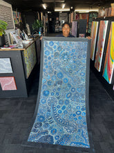 Load image into Gallery viewer, "Bush Flowers" Bernadine Johnson Kemarre 196cm x 86cm
