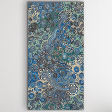 Load image into Gallery viewer, "Bush Flowers" Bernadine Johnson Kemarre 197cm x 103cm
