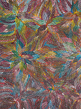 Load image into Gallery viewer, "Bush Medicine Leaves" original Aboriginal painting by Bernadine Johnson Kemarre, 209cm x 88cm - authentic Indigenous Australian artwork
