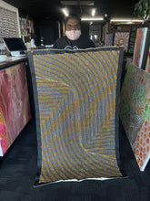 Load image into Gallery viewer, Bush Onion painting by Tansy Martin reflecting Dreamtime stories and cultural knowledge from Central Desert women
