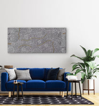 Load image into Gallery viewer, Nancy Martin Napangarti Aboriginal Painting &quot;Bush Onion&quot; Displayed in Modern Home
