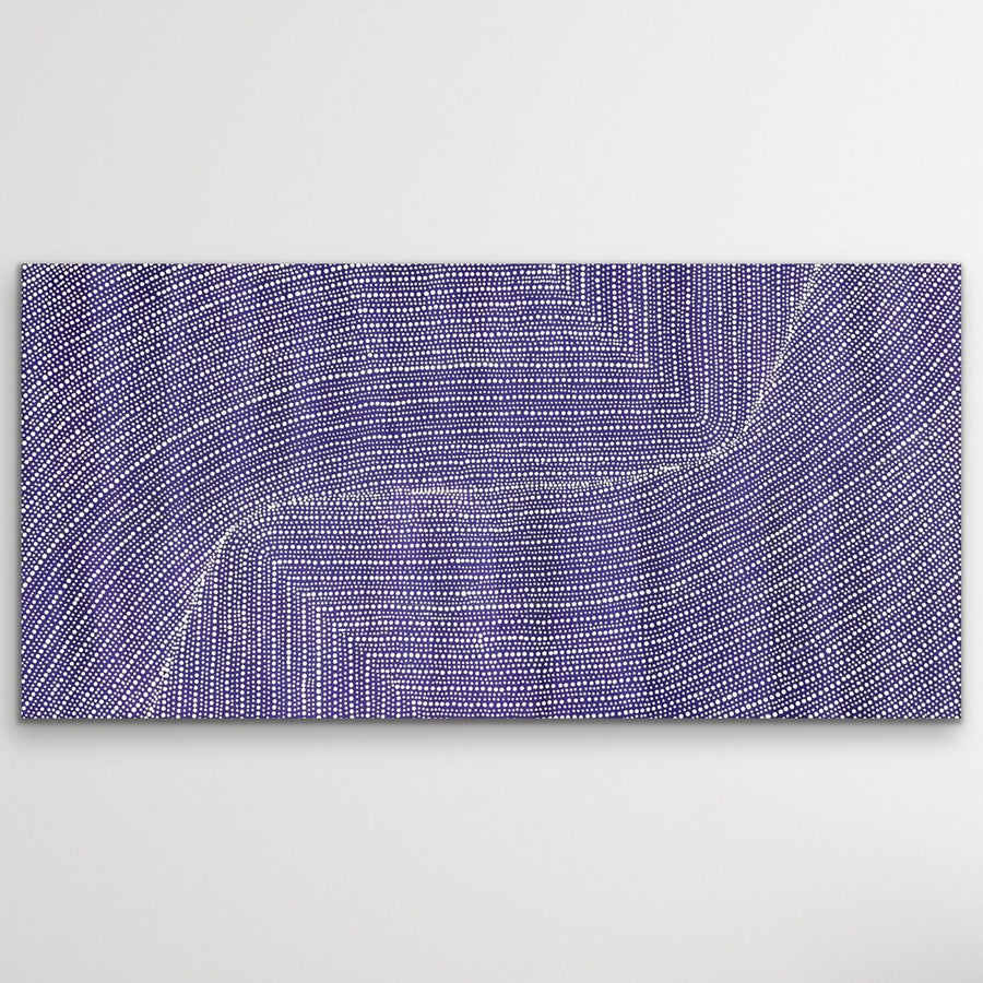 "Bush Onion" Tansy Martin 151cm x 76cm aboriginal painting