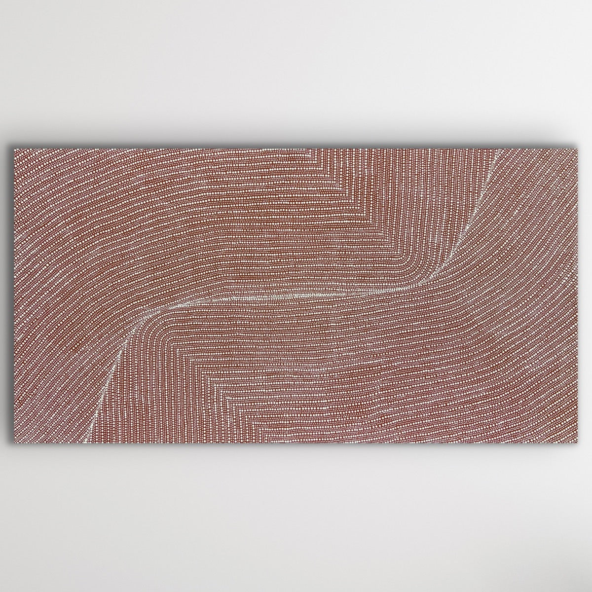 Bush Onion Aboriginal painting by Tansy Martin featuring fine dot work on large canvas