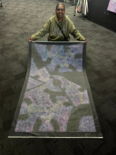 Load image into Gallery viewer, Aboriginal artwork photographed in gallery setting highlighting texture and pattern
