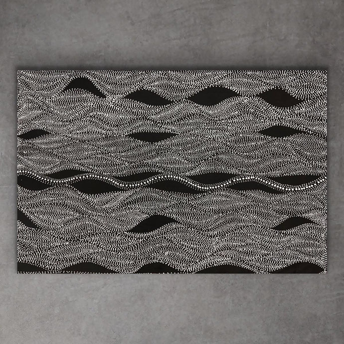 Buy Seed Dreaming by Marshall Jangala Robertson. Flowing Aboriginal dot painting with cultural depth