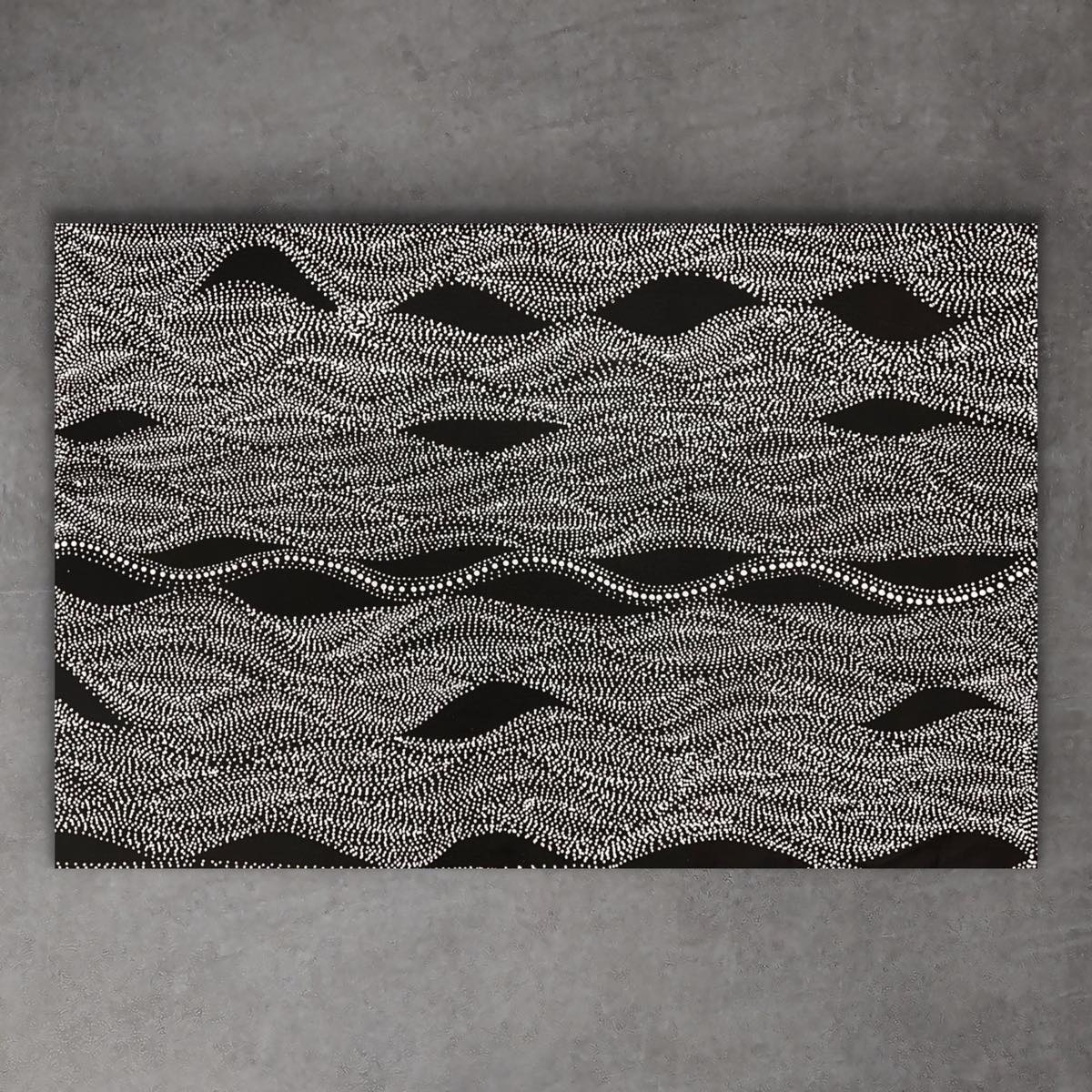 Buy Seed Dreaming by Marshall Jangala Robertson. Flowing Aboriginal dot painting with cultural depth