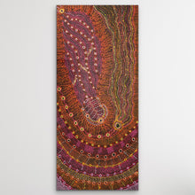 Load image into Gallery viewer, "Rainbow Serpent (Wanampi)" Debra Umala 202cm x 93cm large Indigenous artwork

