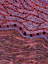 Load image into Gallery viewer, "Rainbow Serpent (Wanampi)" by Debra Umala - alternate view, original Aboriginal painting

