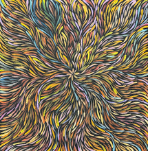 Load image into Gallery viewer, "Bush Medicine Leaves" original Aboriginal painting by Rachael Nambula, 70cm x 68cm - authentic Indigenous Australian artwork
