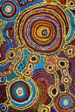 Load image into Gallery viewer, "Ngura" original Aboriginal painting by Daisybell Kulyuru, 87cm x 58cm - authentic Indigenous Australian artwork
