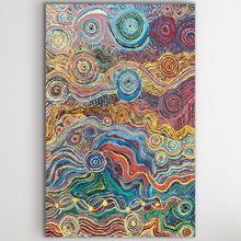 Load image into Gallery viewer, "Piltati Tjukurpa" by Rhoda Tjitayi - detail view of Aboriginal painting, 147cm x 97cm
