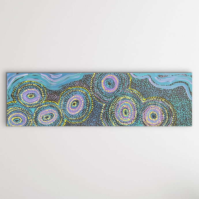 Caterpillar Dreaming by Rhoda Tjitayi full image painting. 