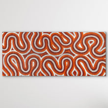 Load image into Gallery viewer, "Sand Dunes (Tali)" original Aboriginal painting by Gwenda Turner Nungurrayi, 199cm x 85cm - authentic Indigenous Australian artwork

