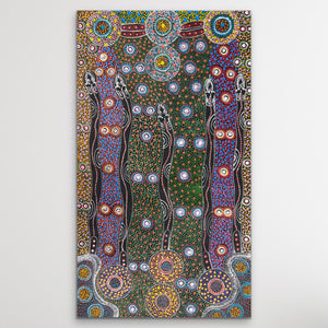 "Dreamtime Sisters" Cindy Wallace 153cm x 88cm