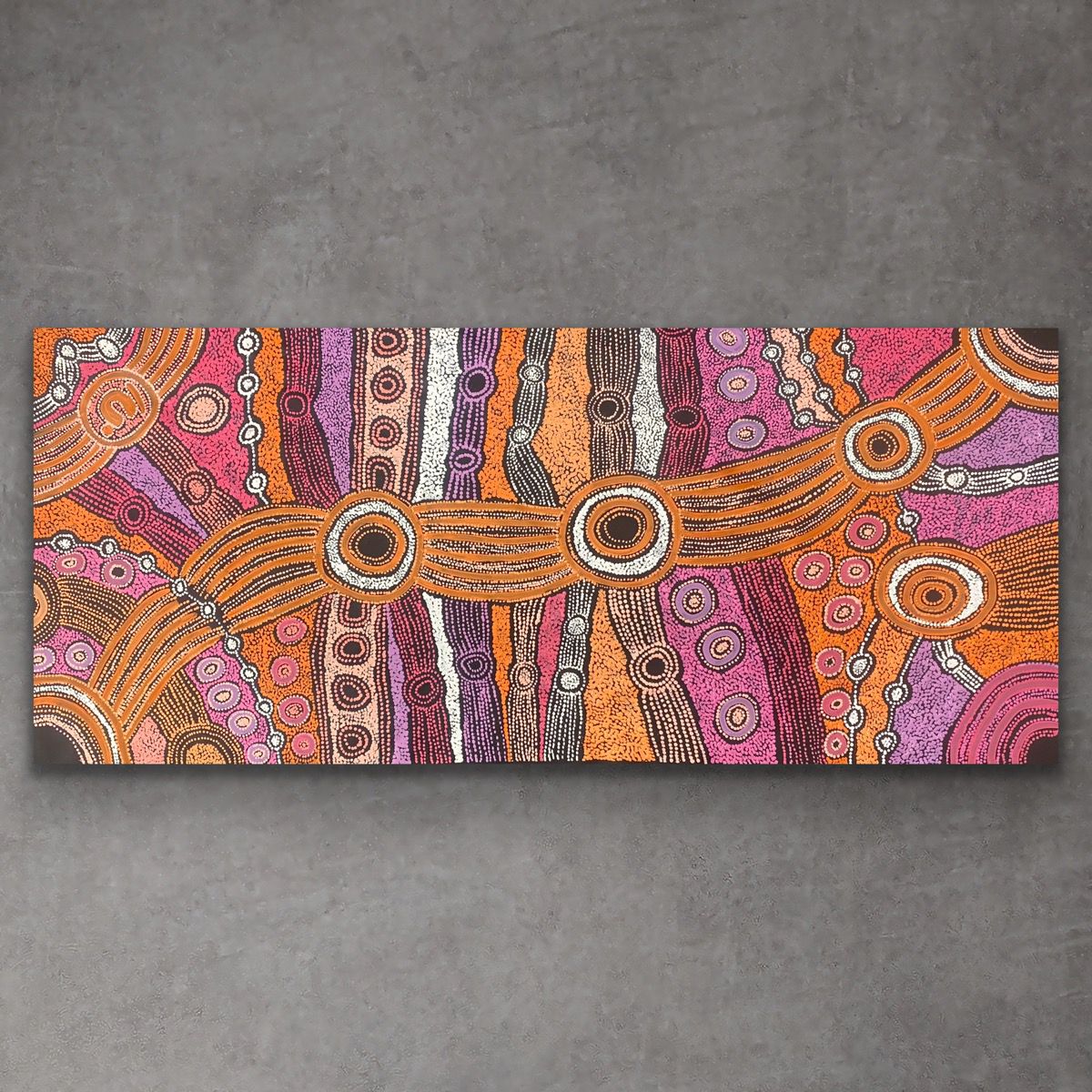 Clarise Tunkin Minyma Malilu Aboriginal Art Indigenous Australian Painting APY Lands Original Artwork 204cm x 90cm
