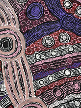 Load image into Gallery viewer, Clarise tunkin Minyma Malilu close up pink, purple pallete
