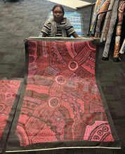 Load image into Gallery viewer, "Minyma Malilu" Aboriginal art by Clarise Tunkin - close-up detail, 140cm x 94cm
