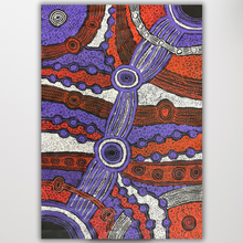 Load image into Gallery viewer, Clarise tunkin minma Malilu orange and purple painting
