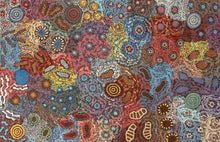 Load image into Gallery viewer, Fine details of Dreaming story symbols and pathways.
