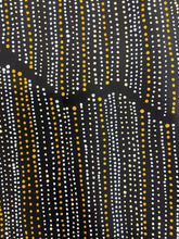 Load image into Gallery viewer, "Water Dreaming" Aboriginal art by Chantelle Nampijinpa Robertson - close-up detail, 148cm x 100cm
