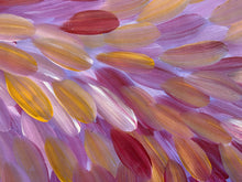 Load image into Gallery viewer, depiction of bush medicine leaves pink, yellow, and red and purple
