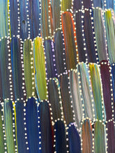 Load image into Gallery viewer, detailed dot painting orange, yellow, blue, cream colours
