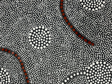 Load image into Gallery viewer, &quot;Bush Onion&quot; Nancy Martin Napangarti 138cm x 97cm
