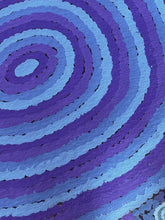 Load image into Gallery viewer, Close up of puple and blue dotwork
