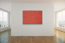 Load image into Gallery viewer, Contemporary Indigenous Artwork red Tingari painting
