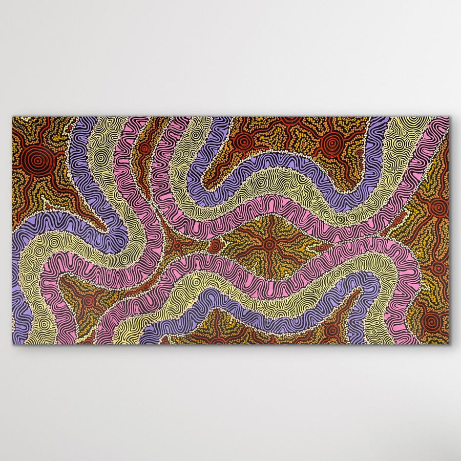 Colourful country landscape artwork