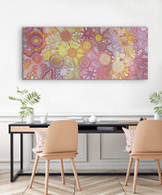 Load image into Gallery viewer, &quot;Country Landscape&quot; Farron Furber Jampitjinpa 200cm x 86cm feature piece in office space

