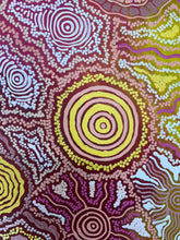 Load image into Gallery viewer, Colorful Country Landscape Farron Furber Jampitjinpa 200cm x 86cm with concentric circles and swirling designs.

